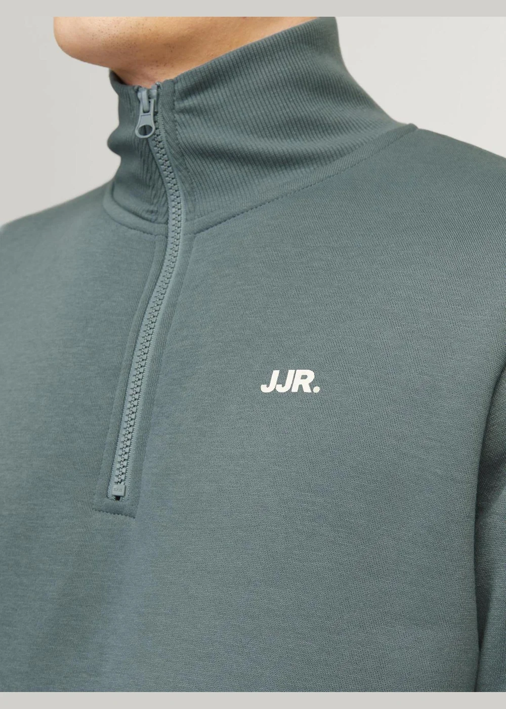 JJ Rebel Blue Half Zip Sweatshirt - Small Image 5