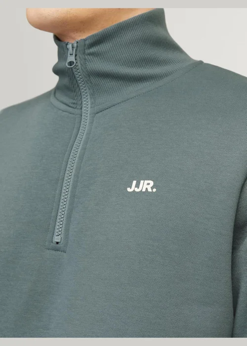 JJ Rebel Blue Half Zip Sweatshirt - Small Image 5