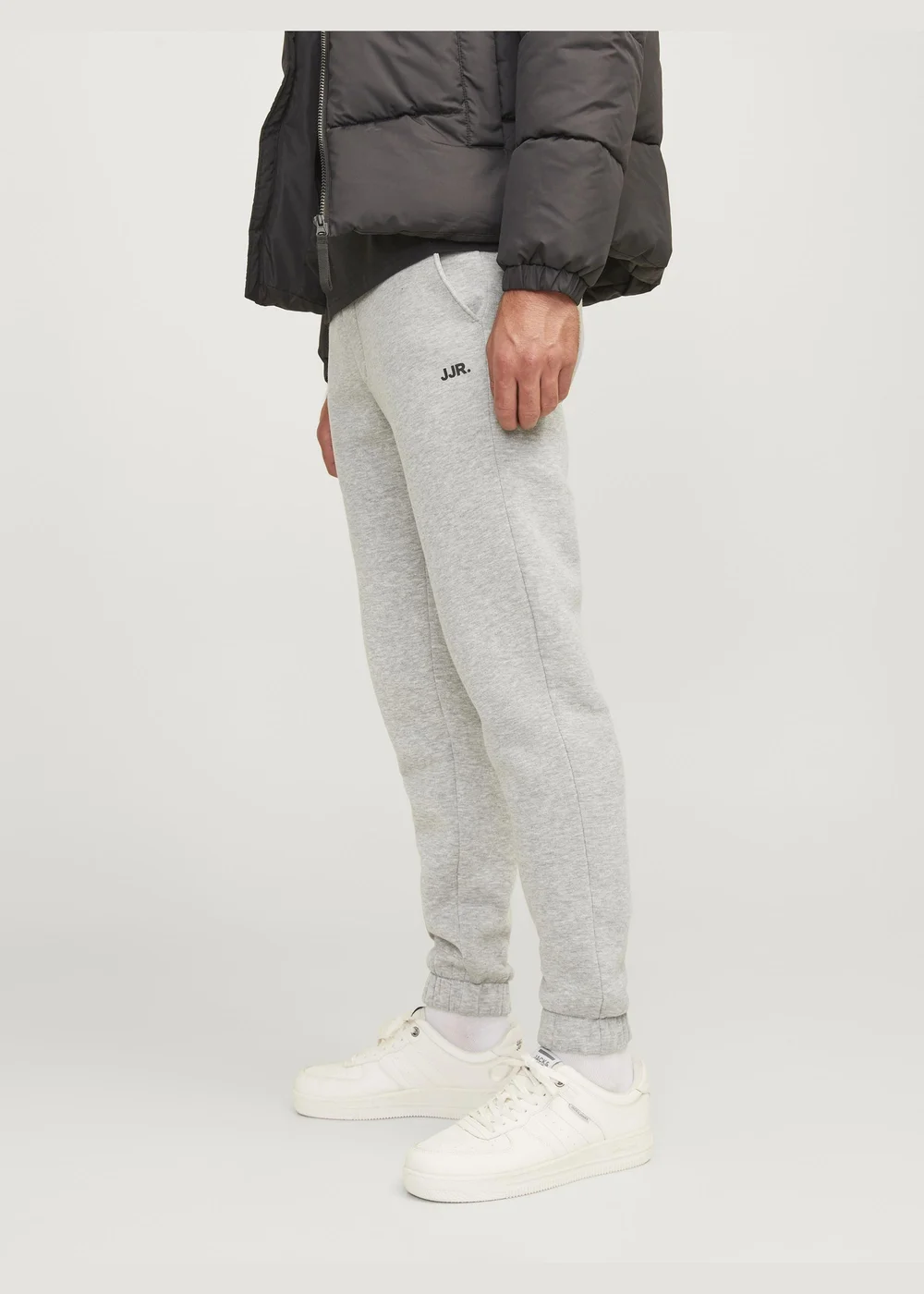 JJ Rebel Grey Logo Jogging Bottoms - S Image 6