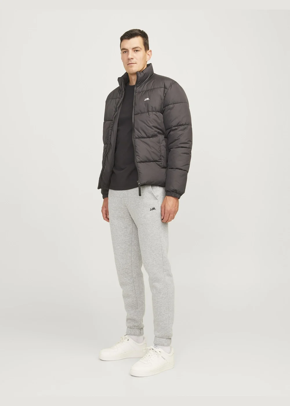 JJ Rebel Grey Logo Jogging Bottoms - S Image 8