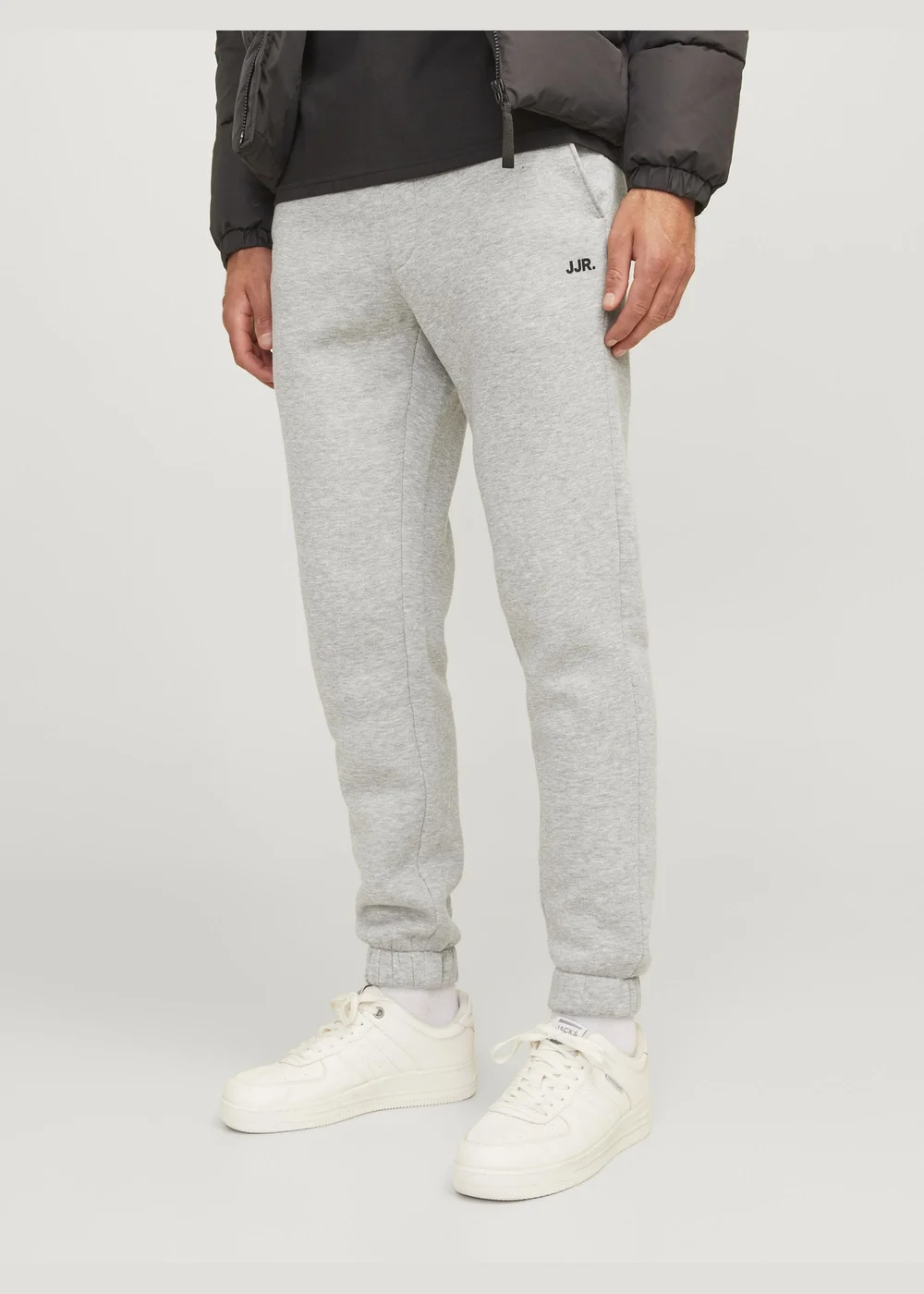 JJ Rebel Grey Logo Jogging Bottoms - S Image 7