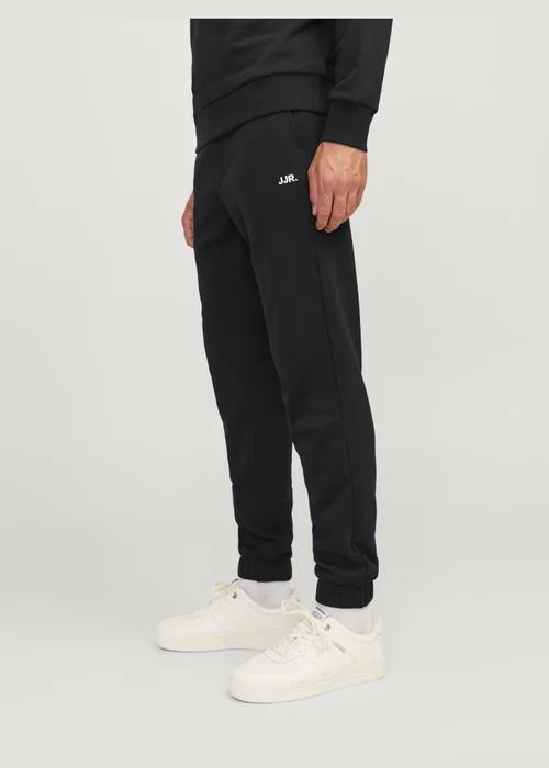 JJ Rebel Black Logo Jogging Bottoms - S Image 4