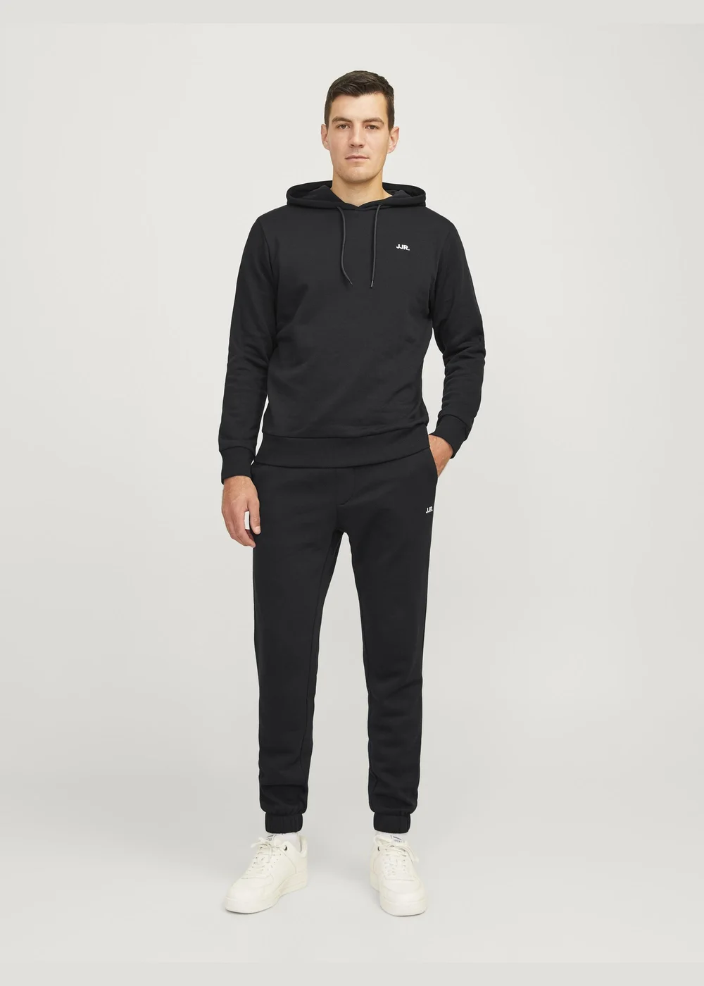 JJ Rebel Black Logo Jogging Bottoms - S Image 3