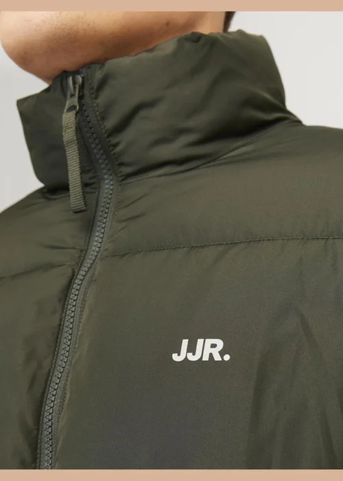 JJ Rebel Green Padded Puffer Coat - Small Image 7