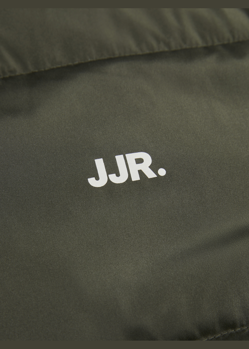 JJ Rebel Green Padded Puffer Coat - Small Image 5