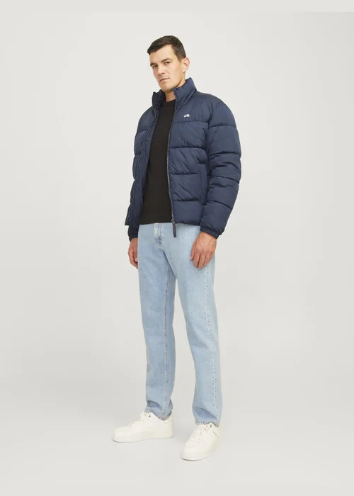JJ Rebel Navy Padded Puffer Coat - S Image 3