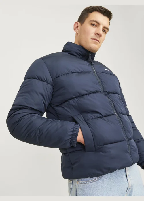 JJ Rebel Navy Padded Puffer Coat - S Image 4