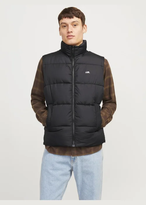 JJ Rebel Black Padded Gilet - S Image 1