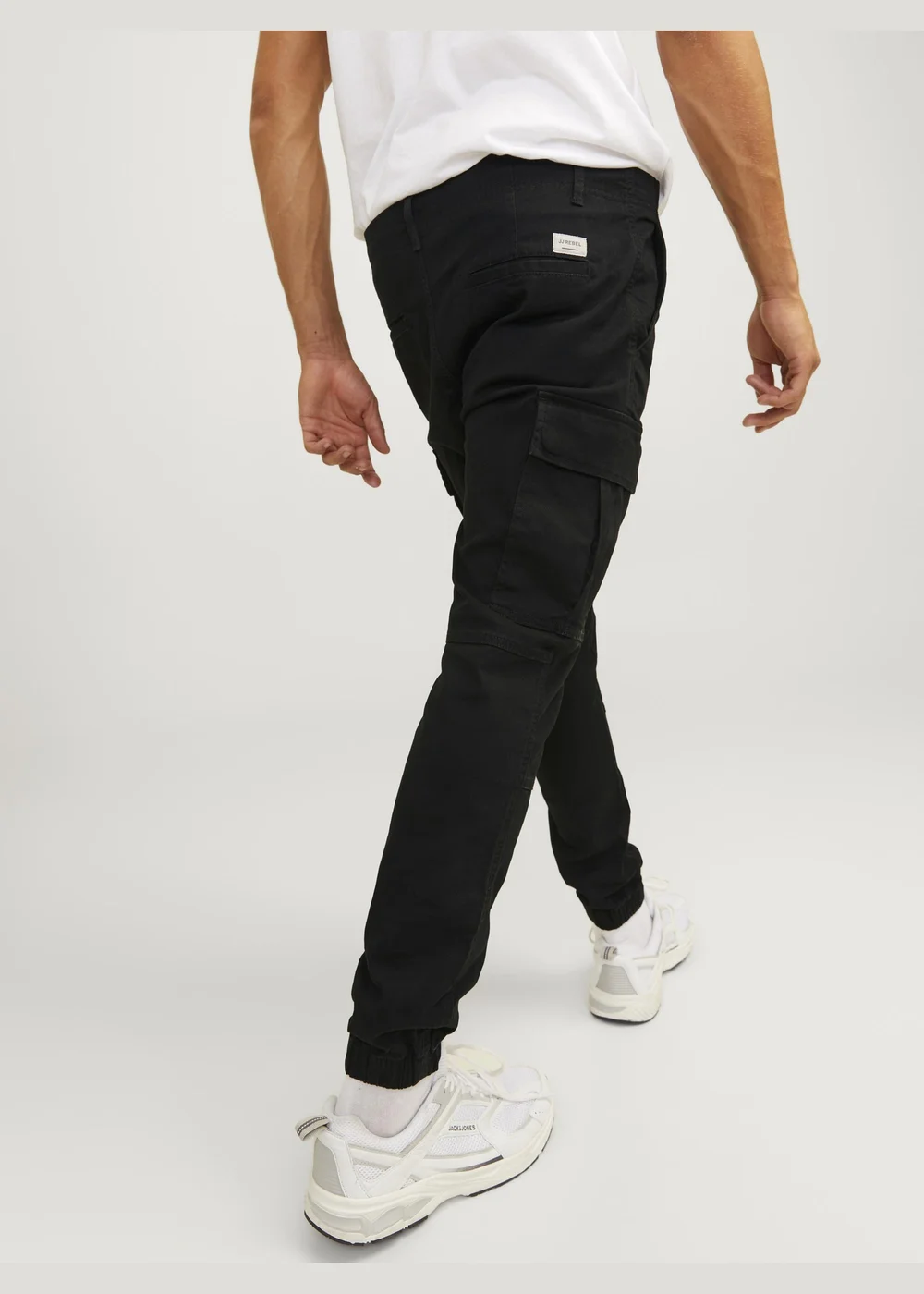 JJ Rebel Black Michael Cargo Trousers - 28 Image 4