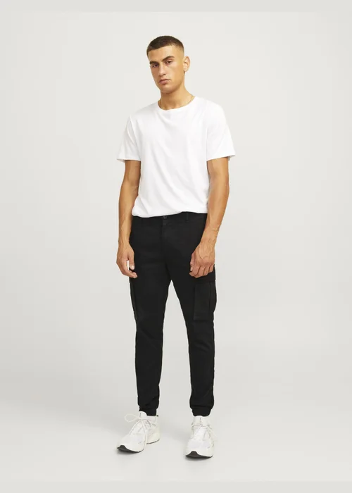 JJ Rebel Black Michael Cargo Trousers - 28 Image 1