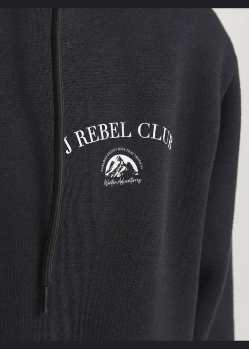 JJ Rebel Black Zip Up Hoodie - S Image 5