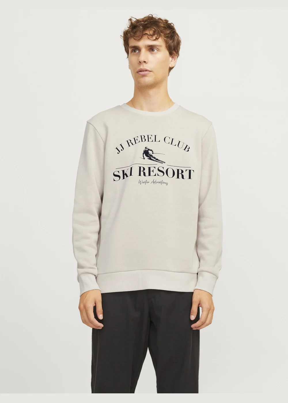 JJ Rebel Cream Club Sweatshirt - Small Image 1
