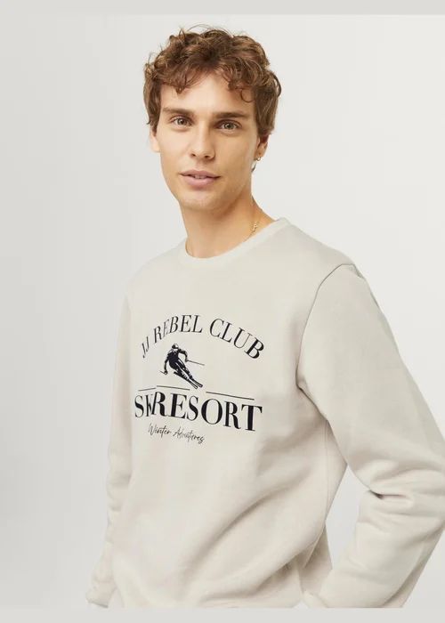 JJ Rebel Cream Club Sweatshirt - Small Image 4