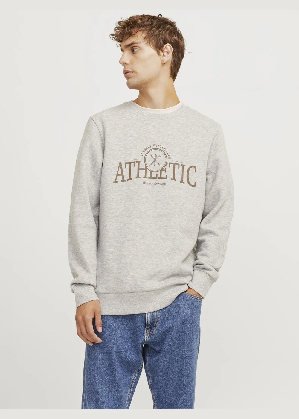 JJ Rebel Grey Athletic Sweatshirt - Small Image 1
