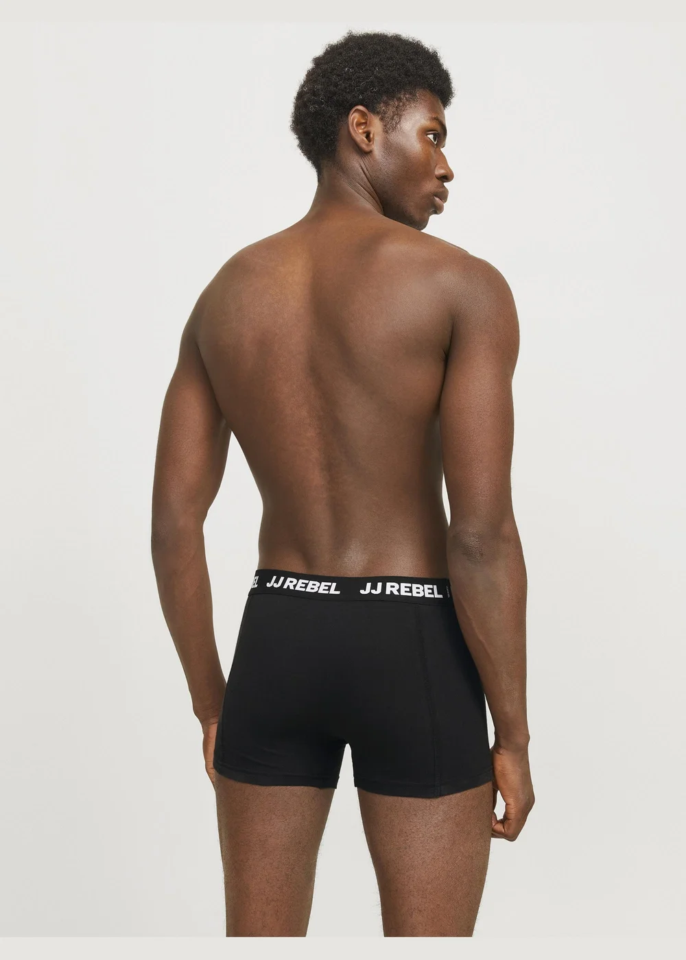 JJ Rebel 3 Pack Black Boxers - Small Image 2