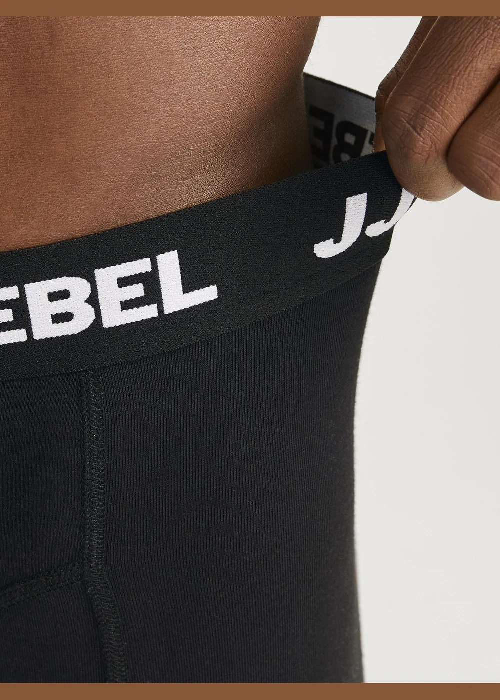 JJ Rebel 3 Pack Black Boxers - Small Image 4