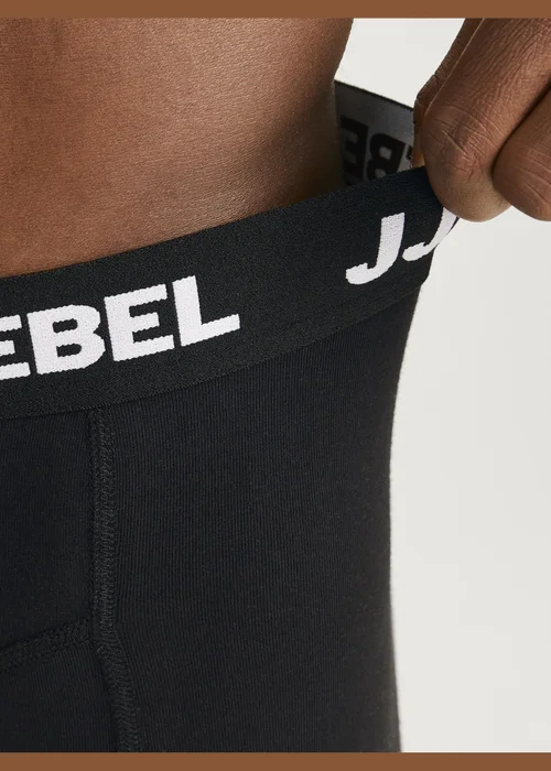 JJ Rebel 3 Pack Black Boxers - Small Image 4