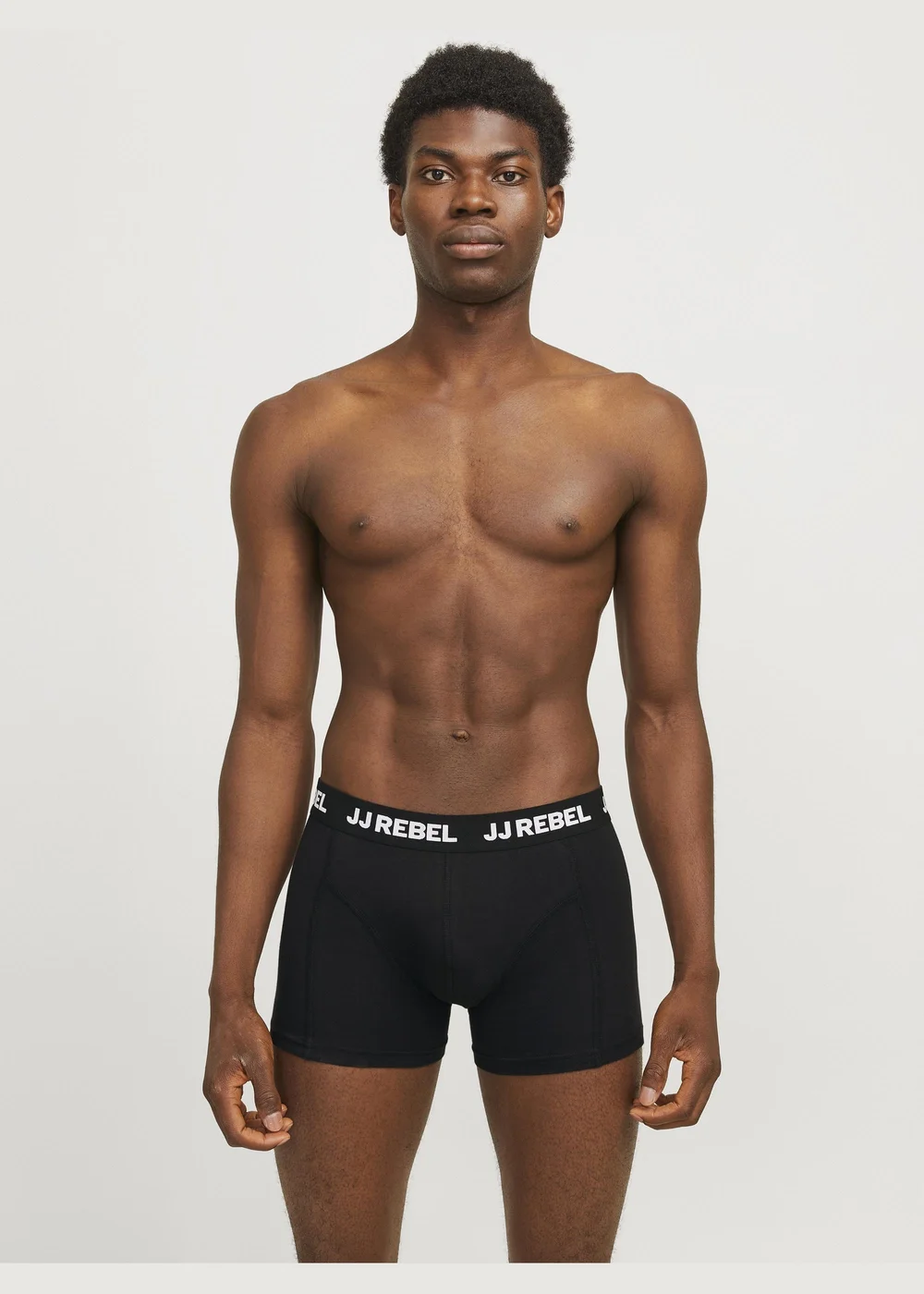 JJ Rebel 3 Pack Black Boxers - Small Image 3