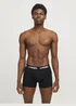 JJ Rebel 3 Pack Black Boxers - Small Image 3