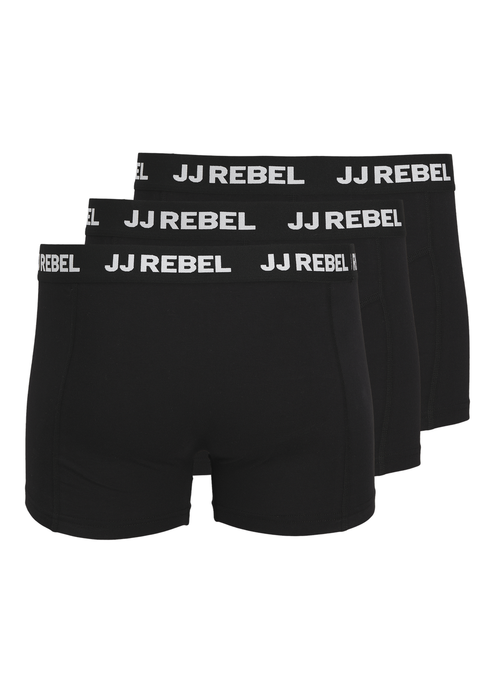 JJ Rebel 3 Pack Black Boxers - Small Image 5