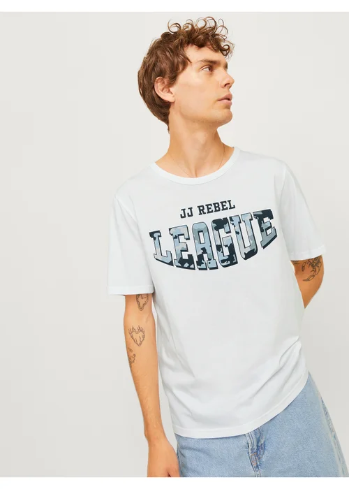 JJ Rebel White League T-Shirt - S Image 4
