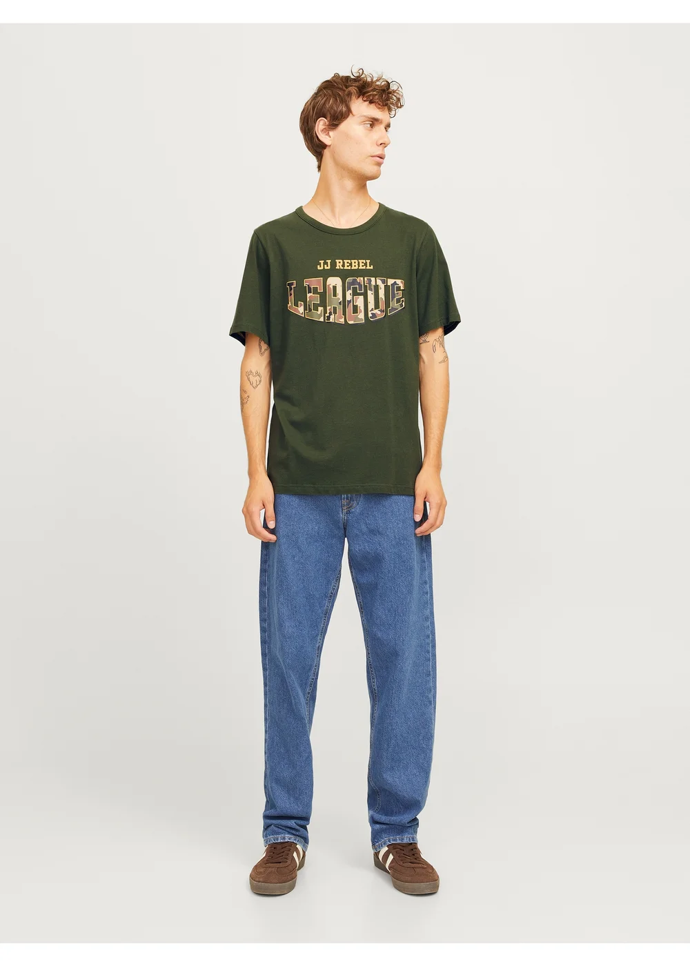 JJ Rebel Green League T-Shirt - L Image 1