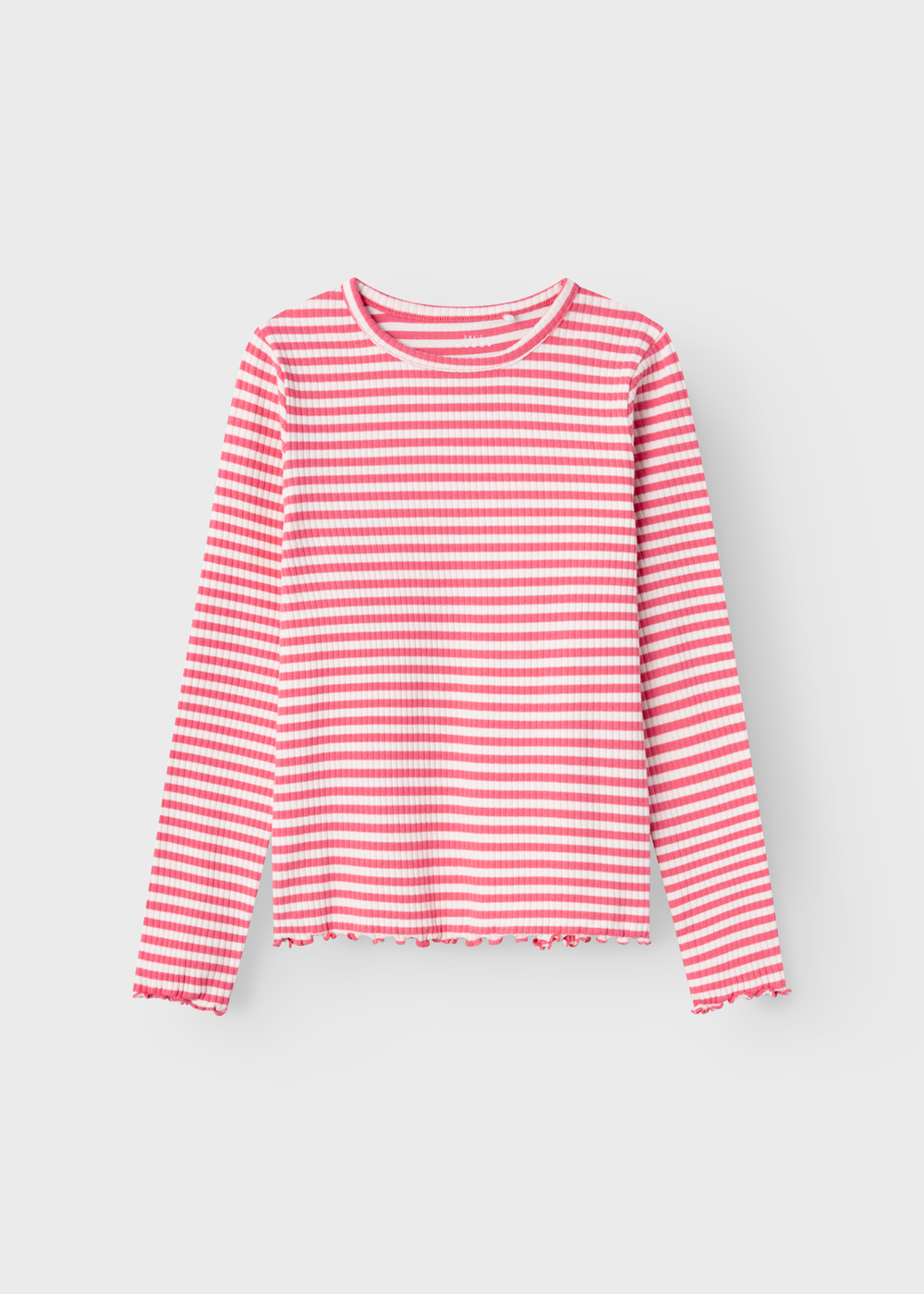 Name It Kids Pink Striped T-Shirt (6-12yrs) - 6 Years Image 1
