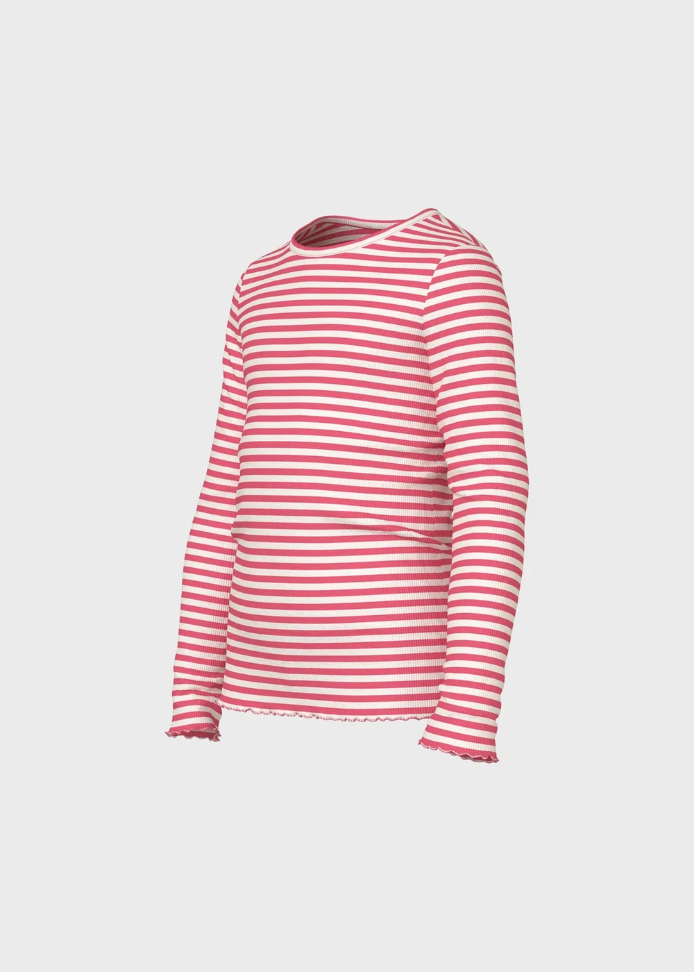 Name It Kids Pink Striped T-Shirt (6-12yrs) - 6 Years Image 4