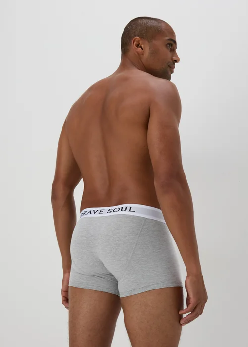 Brave Soul 2 Pack Grey & Black Boxers - S Image 3