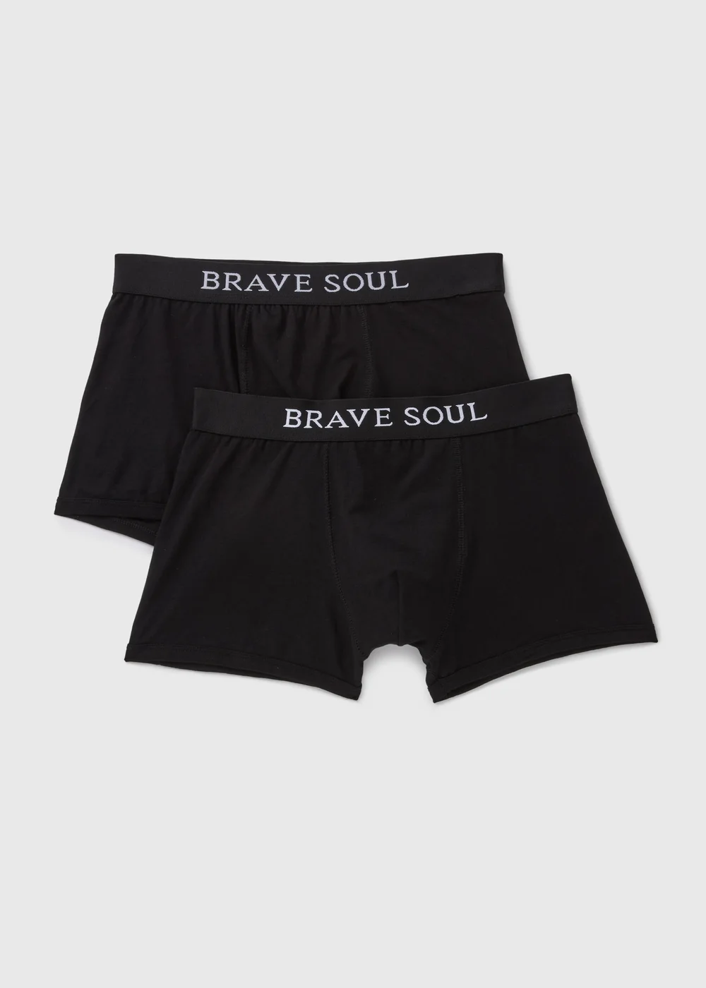 Brave Soul 2 Pack Black Boxers - S Image 1