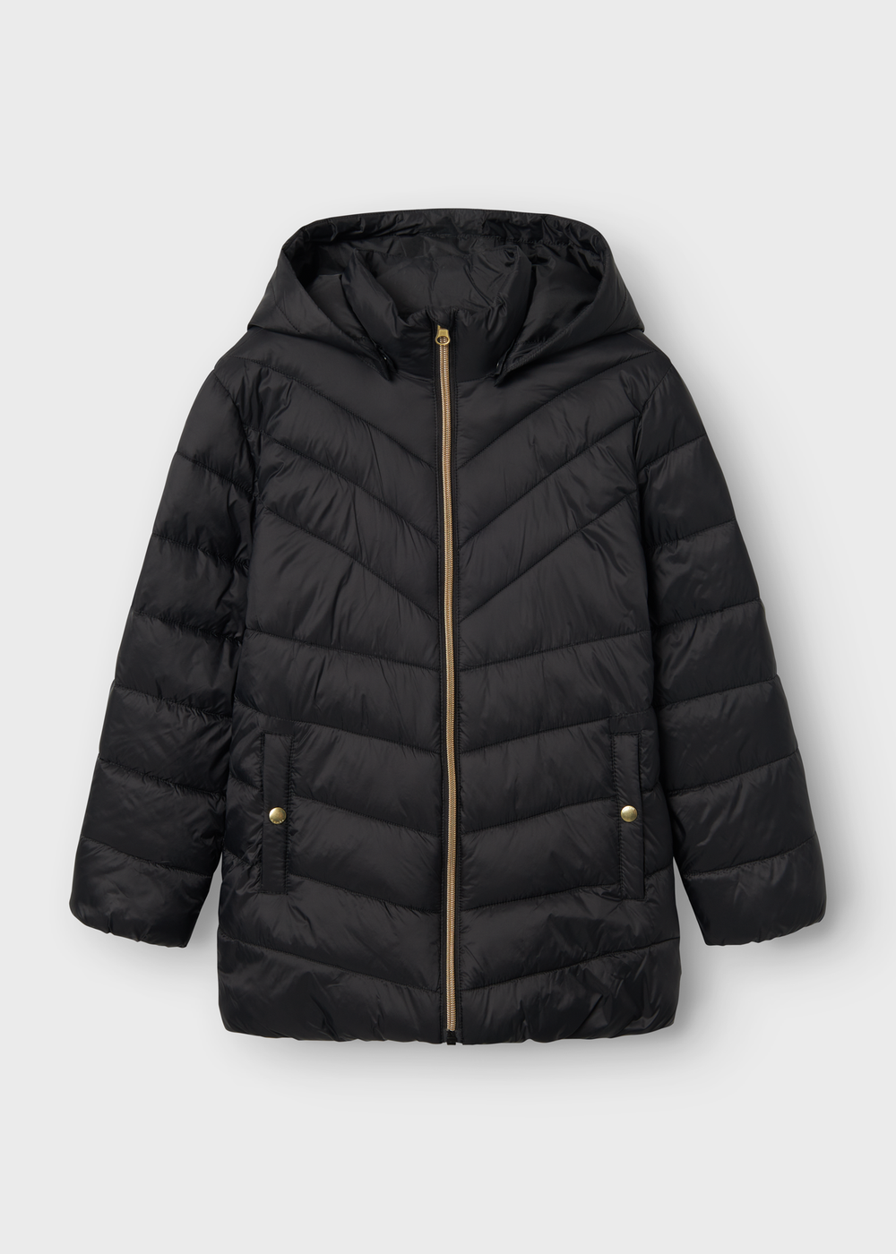 Name It Kids Black Padded Coat (6-12yrs) - 6 Yrs Image 2
