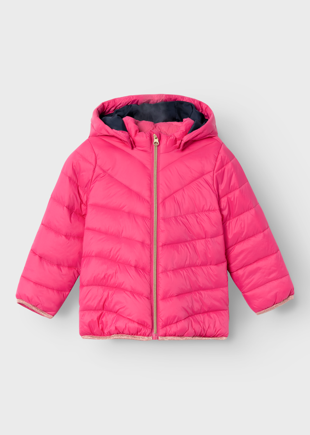 Name It Kids Pink Padded Coat (9mths-5yrs) - 9-12M Image 1