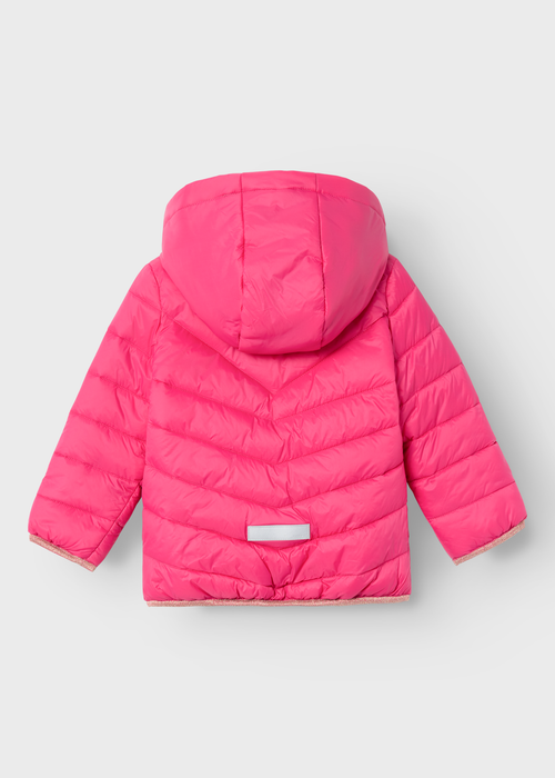Name It Kids Pink Padded Coat (9mths-5yrs) - 9-12M Image 2
