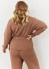 In The Style Jess Millichamp Mocha Wrap Jumper - Size 10-12 Image 4