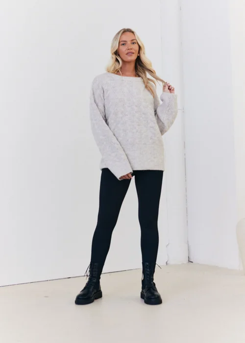 In The Style Stacey Solomon Oatmeal Knitted Jumper - 06-08 Image 5