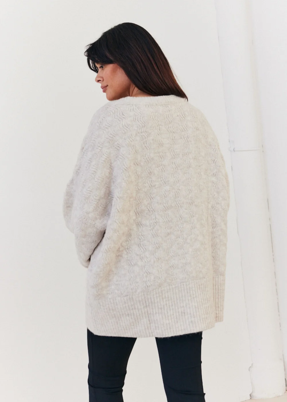 In The Style Stacey Solomon Oatmeal Knitted Jumper - 06-08 Image 4