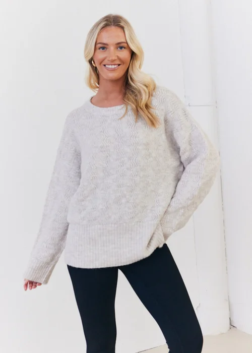 In The Style Stacey Solomon Oatmeal Knitted Jumper - 06-08 Image 6