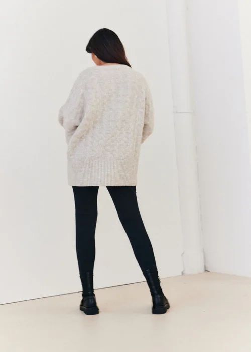 In The Style Stacey Solomon Oatmeal Knitted Jumper - 06-08 Image 2