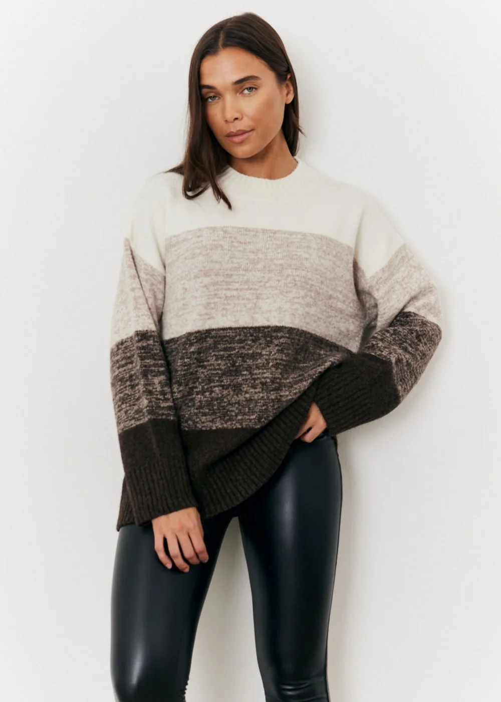 In The Style Stacey Solomon Tonal Crew Neck Jumper - 06-08 Image 1