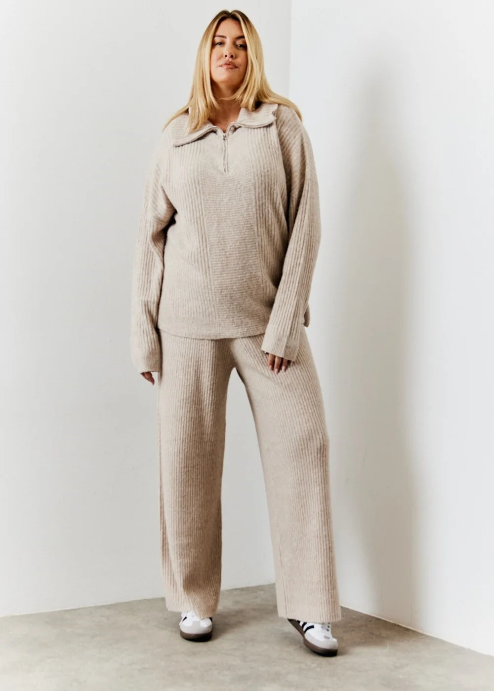 In The Style Camel 1/4 Zip Knit Jumper - 22-24 Image 8