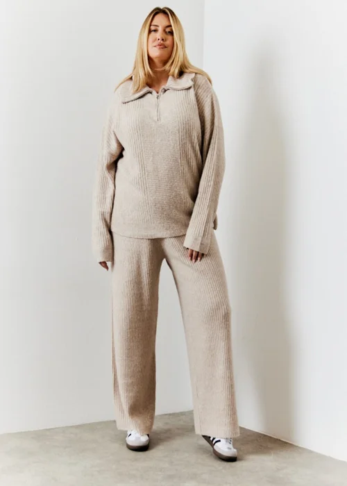 In The Style Camel 1/4 Zip Knit Jumper - 22-24 Image 8