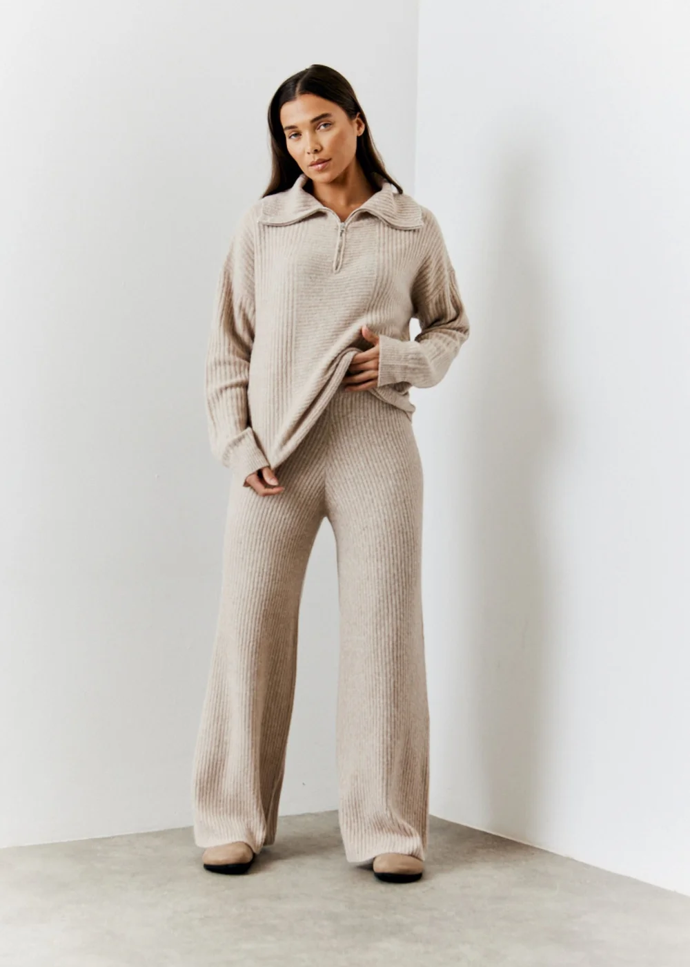 In The Style Camel 1/4 Zip Knit Jumper - 22-24 Image 3