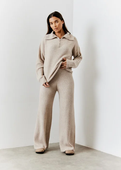 In The Style Camel 1/4 Zip Knit Jumper - 22-24 Image 3