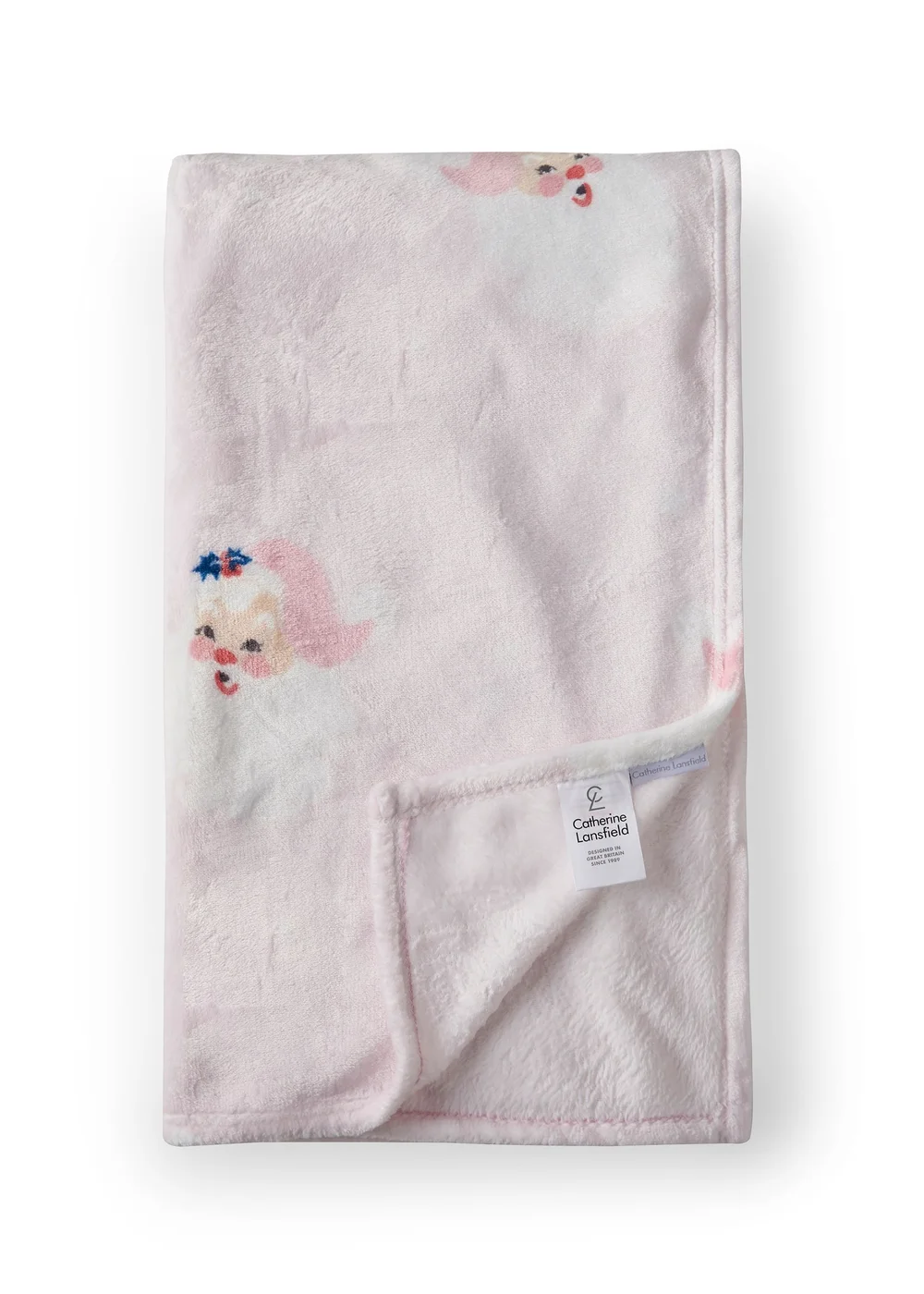 Catherine Lansfield Vintage Christmas Santa Cosy Fleece Blanket Throw (130x170cm) - One Size Image 5