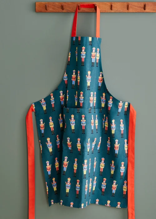 Catherine Lansfield Christmas Nutcracker Cotton Adult Kitchen Apron (70x80 cm) - One Size Image 2