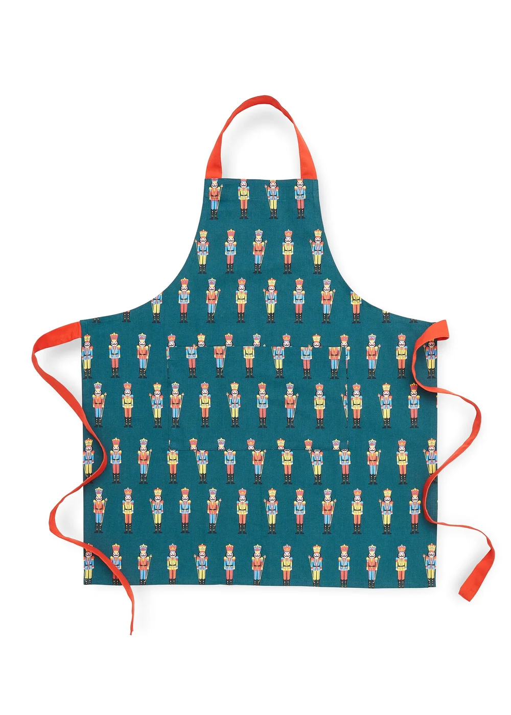 Catherine Lansfield Christmas Nutcracker Cotton Adult Kitchen Apron (70x80 cm) - One Size Image 1