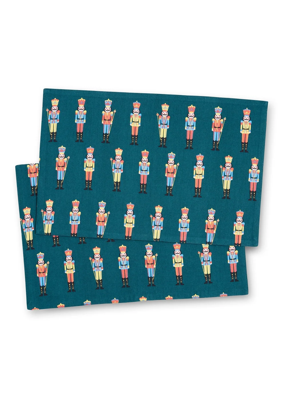 Catherine Lansfield Christmas Nutcracker Cotton Dining Placemat 4 Pack (30x46 cm) - One Size Image 1
