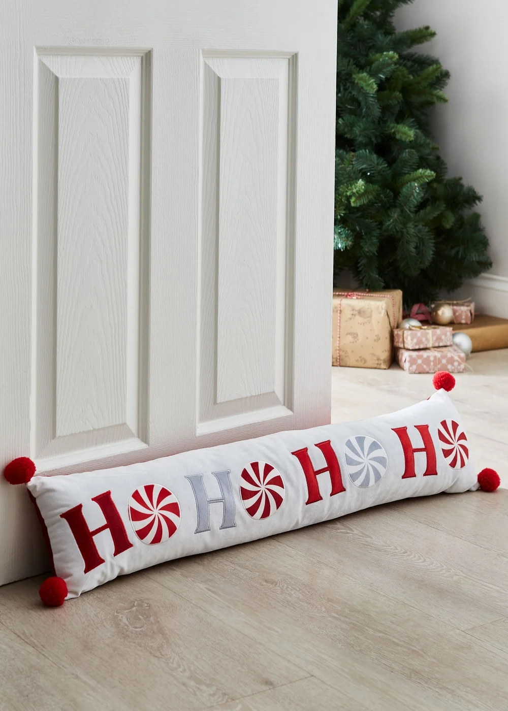 Catherine Lansfield Christmas Ho Ho Ho Door Draught Excluder (90x20cm) - One Size Image 2