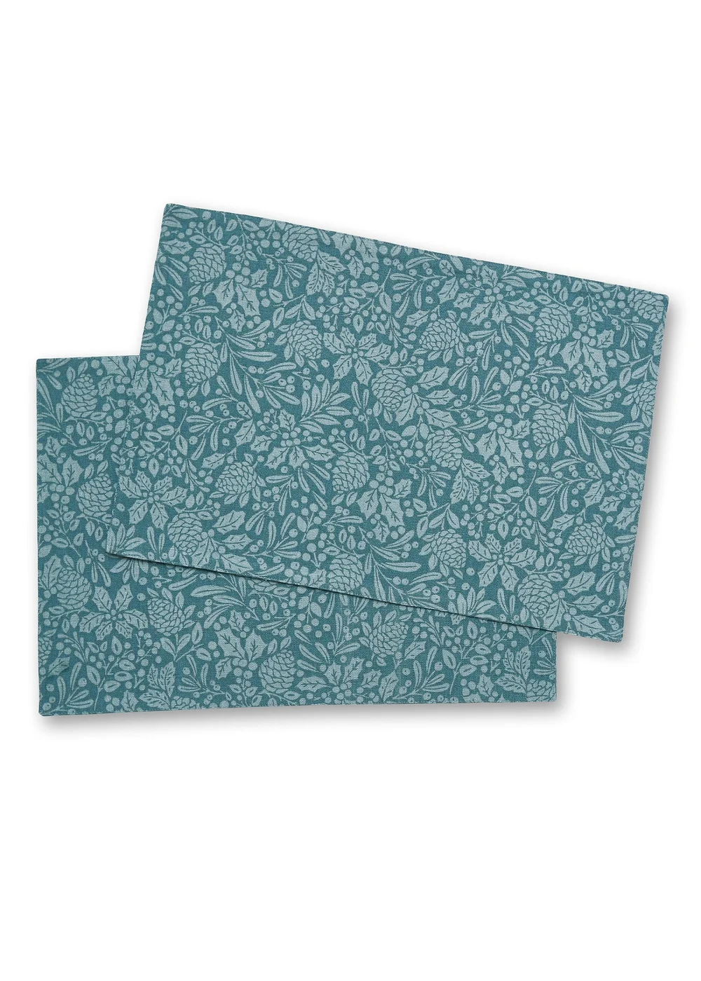 Catherine Lansfield Majestic Stag Cotton Dining Placemat Pair (30x46 cm) - One Size Image 1