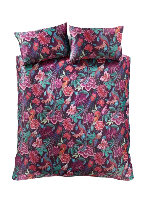 Bridgerton By Catherine Lansfield Kate Floral Soft Velvet Duvet Cover Set - Single Image 5
